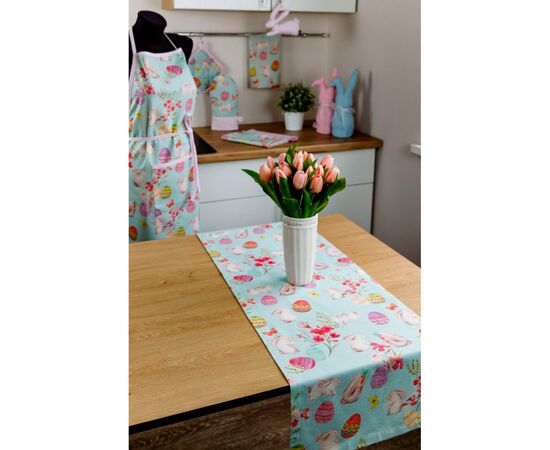 Дорожка на стол Прованс Писанка голубая 140х40 см (4823093445024), изображение 3 Дорожка на стол Прованс Писанка голубая 140х40 см (4823093445024), изображение 3