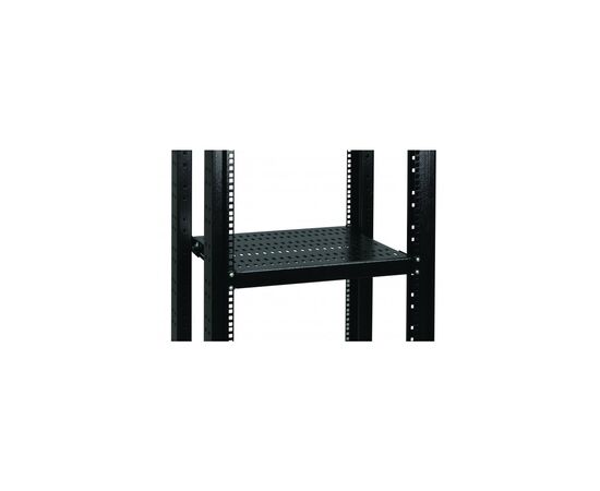 Полка 19" Conteg 1U глуб. 550 мм. до 100кг. RAL9005 (DP-PZ-550)