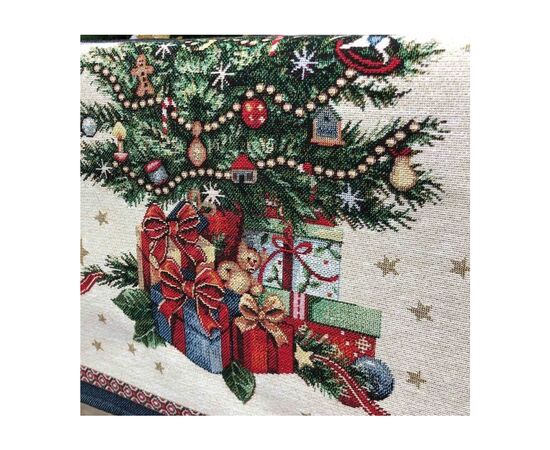 Доріжка на стіл Прованс гобеленова новорiчна Blue Sky 100х35 см (4823093435834), зображення 3 Доріжка на стіл Прованс гобеленова новорiчна Blue Sky 100х35 см (4823093435834), зображення 3