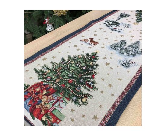 Дорожка на стол Прованс гобеленовая новогодняя Blue Sky 140х40 см (4823093435889), изображение 2 Дорожка на стол Прованс гобеленовая новогодняя Blue Sky 140х40 см (4823093435889), изображение 2