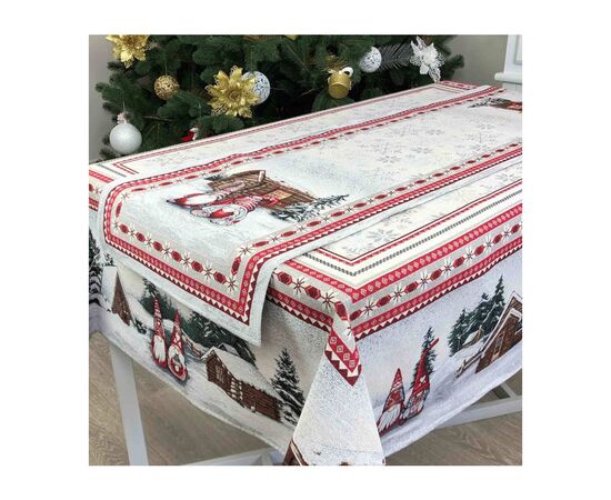 Дорожка на стол Прованс гобеленовая новогодняя Snowfall 100х35 см (4823093433366), изображение 4 Дорожка на стол Прованс гобеленовая новогодняя Snowfall 100х35 см (4823093433366), изображение 4