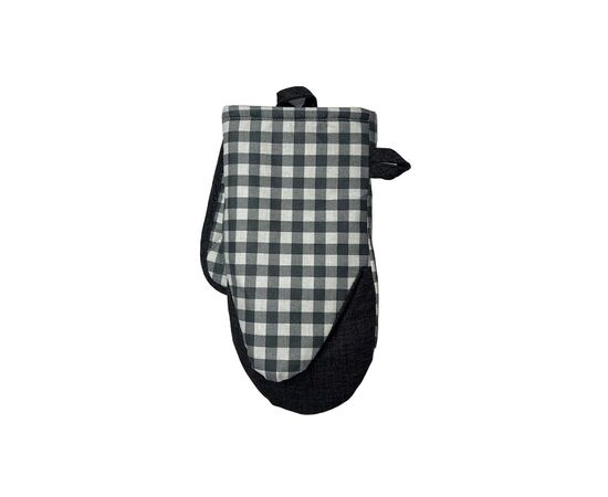 Кухонная прихватка Прованс набор рукавичка+прихватка Серая клетка 29х15 и 15х20 см (4823093440609), изображение 2