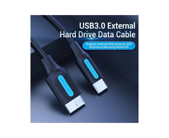 Дата кабель USB-C to Micro BM 0.5m 2A Vention (CQABD), изображение 3 Дата кабель USB-C to Micro BM 0.5m 2A Vention (CQABD), изображение 3