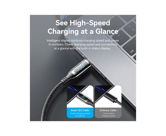 Дата кабель USB-C to USB-C1.2m 3.1 100W Display Zinc Alloy Vention (TAYBAV), изображение 5 Дата кабель USB-C to USB-C1.2m 3.1 100W Display Zinc Alloy Vention (TAYBAV), изображение 5