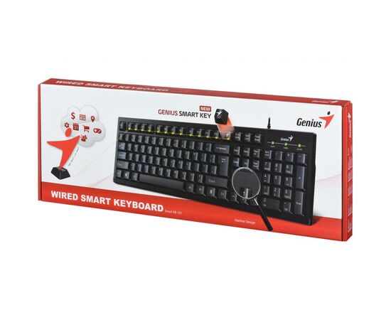 Клавиатура Genius Smart KB-101 USB Black Ukr (31300006410), изображение 6 Клавиатура Genius Smart KB-101 USB Black Ukr (31300006410), изображение 6