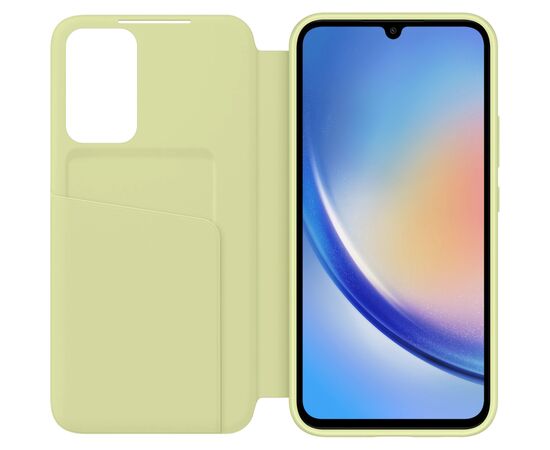 Чехол для мобильного телефона Samsung Samsung A34 Smart View Wallet Case Lime (EF-ZA346CGEGRU), изображение 3 Чехол для мобильного телефона Samsung Samsung A34 Smart View Wallet Case Lime (EF-ZA346CGEGRU), изображение 3