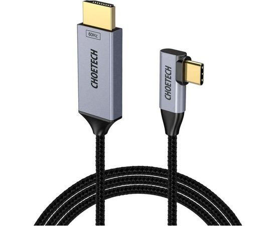 Кабель мультимедийный USB-C to HDMI 1.8m USB 3.1 L-type 4K60Hz Choetech (XCH-1803)