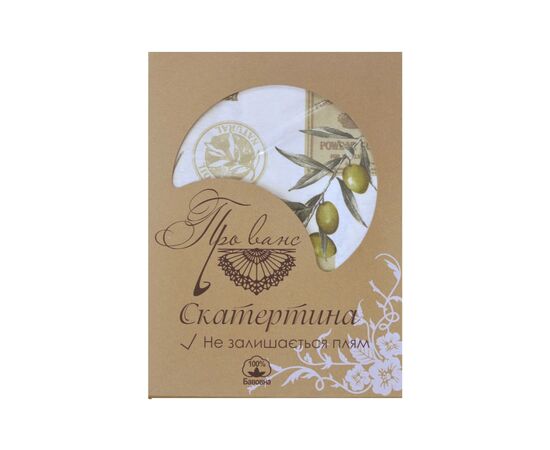 Скатерть Прованс водоотталкивающая Simfoni Оливка 220х140 см (4823093408005), изображение 3