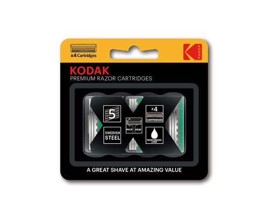 Сменные кассеты Kodak Premium 5 лезвий 4 шт. (30421981), изображение 4 Сменные кассеты Kodak Premium 5 лезвий 4 шт. (30421981), изображение 4