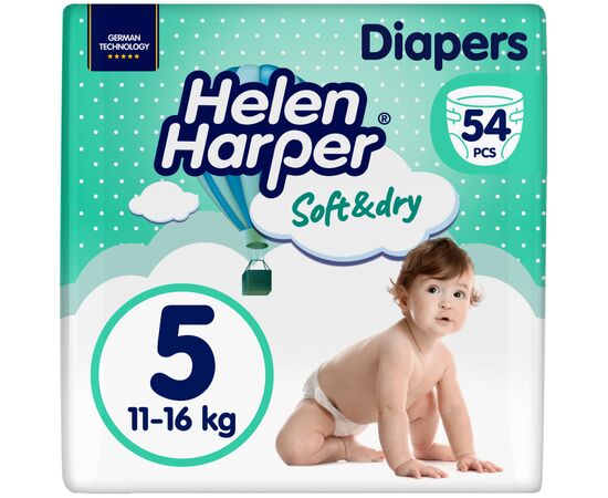 Подгузники Helen Harper Soft&Dry New Junior Размер 5 (11-16 кг) 54 шт (2316779)