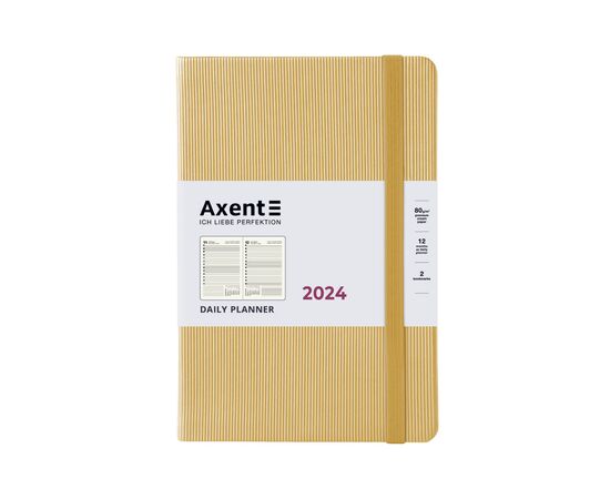 Тижневик Axent 2024 Partner Lines 145 х 210, пісочний (8815-24-53-A)