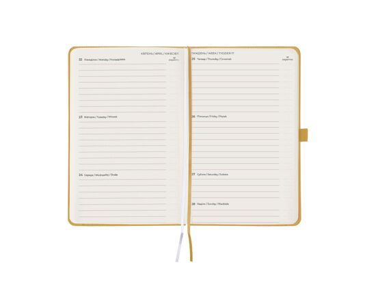 Еженедельник Axent 2024 Partner Lines 125 х 195, песочный (8515-24-53-A), изображение 3 Еженедельник Axent 2024 Partner Lines 125 х 195, песочный (8515-24-53-A), изображение 3