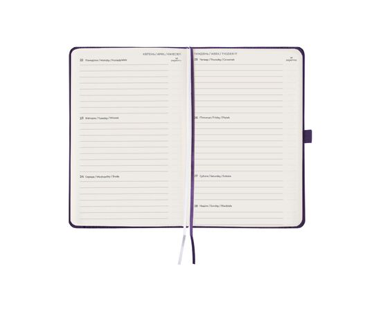 Еженедельник Axent 2024 Partner Lines 125х195, фиолетовый (8515-24-17-A), изображение 3 Еженедельник Axent 2024 Partner Lines 125х195, фиолетовый (8515-24-17-A), изображение 3