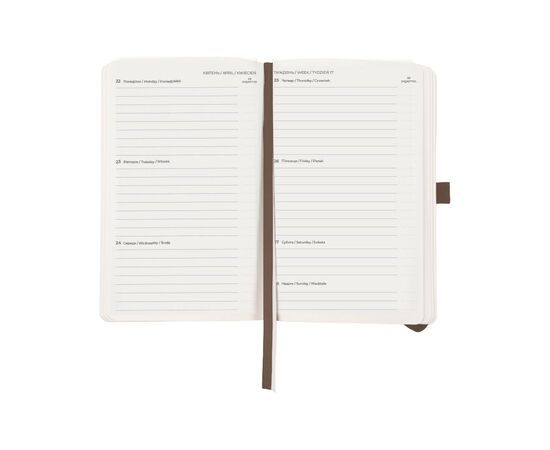 Еженедельник Axent 2024 Partner Soft Diamond 125х195, ореховый (8518-24-56-A), изображение 3