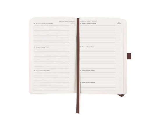 Тижневик Axent 2024 Partner Soft Diamond 125 х 195, коричневий (8518-24-19-A), зображення 3 Тижневик Axent 2024 Partner Soft Diamond 125 х 195, коричневий (8518-24-19-A), зображення 3