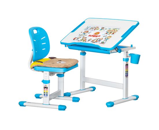 Парта со стулом Evo-kids Blue (Evo-06 Ergo BL)