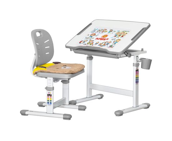 Парта со стулом Evo-kids Grey (Evo-06 Ergo G)