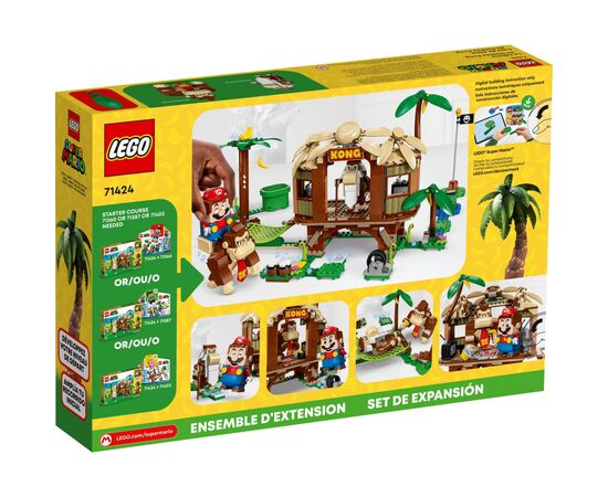 Конструктор LEGO Super Mario Дом на дереве Донки Конг. Дополнительный набор 555 деталей (71424), изображение 6 Конструктор LEGO Super Mario Дом на дереве Донки Конг. Дополнительный набор 555 деталей (71424), изображение 6