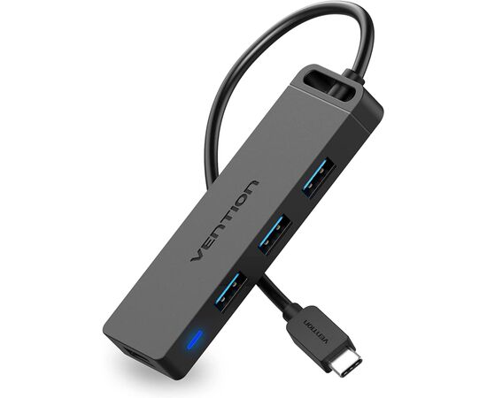Концентратор Vention USB 3.1 Type-C to 4xUSB 3.0 active black (TGKBB), изображение 2 Концентратор Vention USB 3.1 Type-C to 4xUSB 3.0 active black (TGKBB), изображение 2