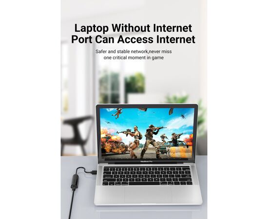 Переходник USB 2.0 to Ethernet RJ45 100Mb Vention (CEGBB), изображение 5 Переходник USB 2.0 to Ethernet RJ45 100Mb Vention (CEGBB), изображение 5