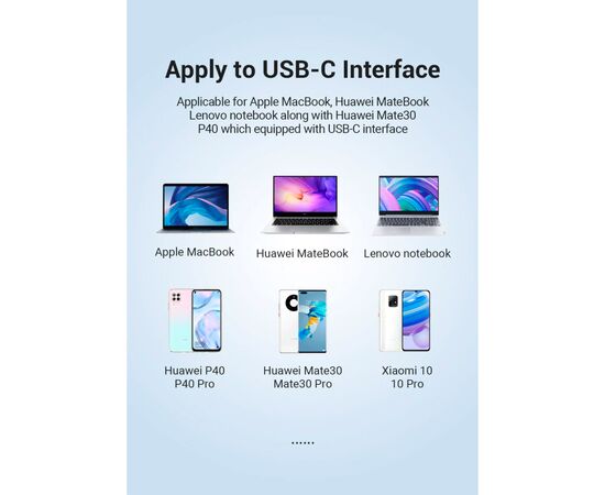 Переходник USB3.1 Type-C to Ethernet RJ45 1000 Mb Gigabit Vention (CFBBB), изображение 8 Переходник USB3.1 Type-C to Ethernet RJ45 1000 Mb Gigabit Vention (CFBBB), изображение 8