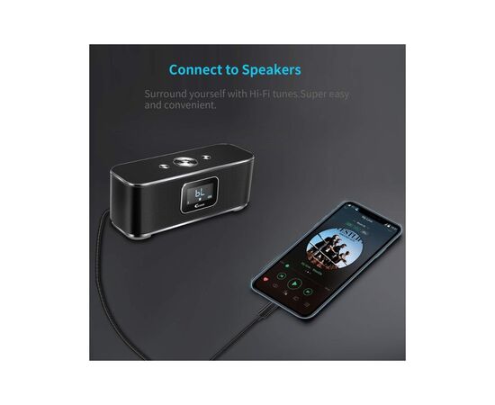 Кабель мультимедийный AUX Lightning to TRS Audio 3.5mm M/M 1.0m Choetech (AUX007), изображение 2 Кабель мультимедийный AUX Lightning to TRS Audio 3.5mm M/M 1.0m Choetech (AUX007), изображение 2