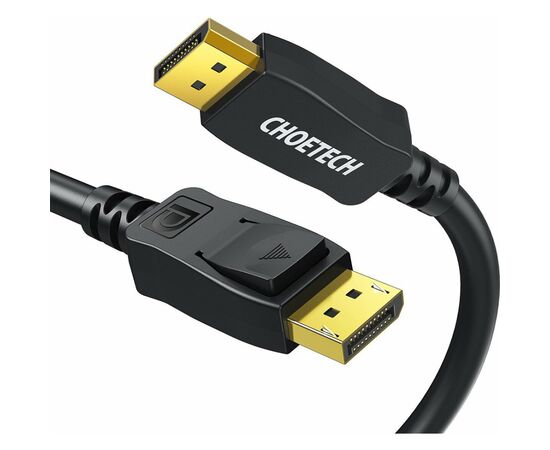 Кабель мультимедійний DisplayPort to DisplayPort 2.0m V1.4, 8K 60Hz PVC Choetech (XDD01)