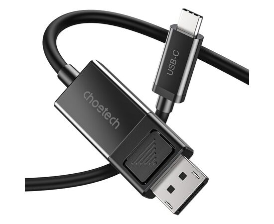 Кабель мультимедийный USB 3.1 Type-C to DisplayPort 1.8m V1.4 Thunderbolt 3 4K60Hz PVC Choetech (XCP-1803), изображение 2 Кабель мультимедийный USB 3.1 Type-C to DisplayPort 1.8m V1.4 Thunderbolt 3 4K60Hz PVC Choetech (XCP-1803), изображение 2