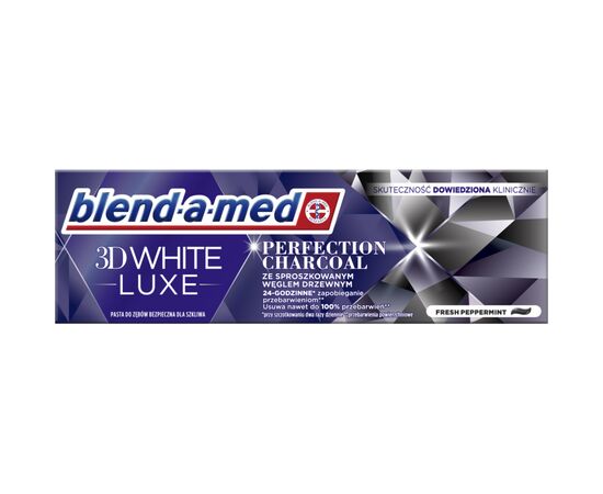 Зубная паста Blend-a-med 3D White Luxe Совершенство угля 75 мл (8006540881804), изображение 2 Зубная паста Blend-a-med 3D White Luxe Совершенство угля 75 мл (8006540881804), изображение 2