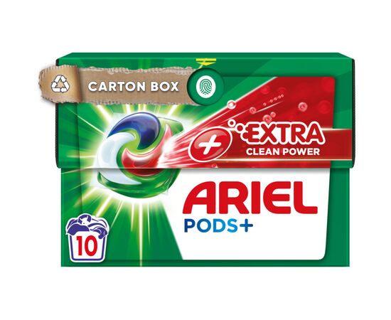 Капсулы для стирки Ariel Pods All-in-1 + Сила экстраочищения 10 шт. (8001090803412)