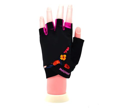 Рукавички для фітнесу MadMax MFG-770 Flower Power Gloves Black/Pink XS (MFG-770_XS), зображення 4 Рукавички для фітнесу MadMax MFG-770 Flower Power Gloves Black/Pink XS (MFG-770_XS), зображення 4