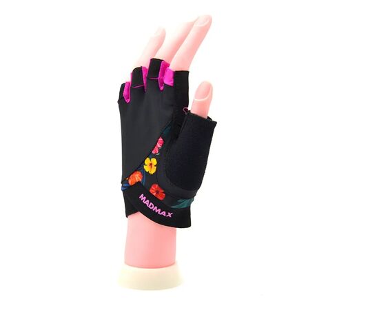 Рукавички для фітнесу MadMax MFG-770 Flower Power Gloves Black/Pink XS (MFG-770_XS), зображення 5 Рукавички для фітнесу MadMax MFG-770 Flower Power Gloves Black/Pink XS (MFG-770_XS), зображення 5