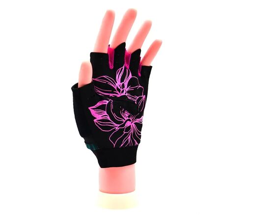 Рукавички для фітнесу MadMax MFG-770 Flower Power Gloves Black/Pink XS (MFG-770_XS), зображення 6 Рукавички для фітнесу MadMax MFG-770 Flower Power Gloves Black/Pink XS (MFG-770_XS), зображення 6