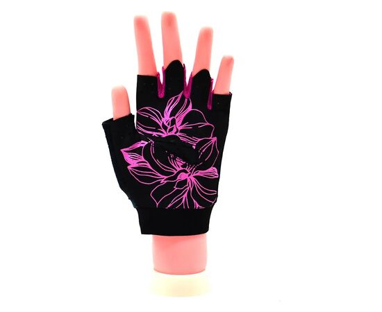 Рукавички для фітнесу MadMax MFG-770 Flower Power Gloves Black/Pink XS (MFG-770_XS), зображення 7 Рукавички для фітнесу MadMax MFG-770 Flower Power Gloves Black/Pink XS (MFG-770_XS), зображення 7