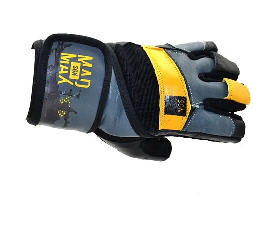 Перчатки для фитнеса MadMax MFG-880 Signature Black/Grey/Yellow M (MFG-880_M), изображение 8 Перчатки для фитнеса MadMax MFG-880 Signature Black/Grey/Yellow M (MFG-880_M), изображение 8
