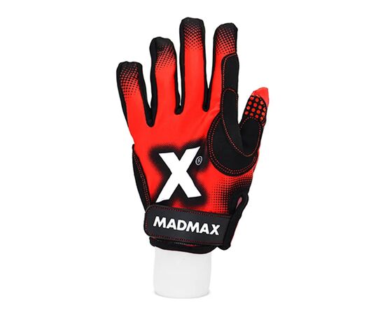 Перчатки для фитнеса MadMax MXG-101 X Gloves Black/Grey/Red M (MXG-101-RED_M), изображение 2 Перчатки для фитнеса MadMax MXG-101 X Gloves Black/Grey/Red M (MXG-101-RED_M), изображение 2