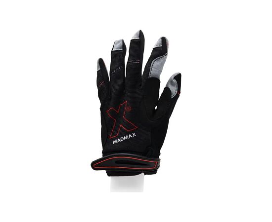Перчатки для фитнеса MadMax MXG-103 X Gloves Black/Grey M (MXG-103-BLK_M), изображение 2 Перчатки для фитнеса MadMax MXG-103 X Gloves Black/Grey M (MXG-103-BLK_M), изображение 2