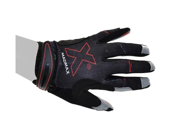 Перчатки для фитнеса MadMax MXG-103 X Gloves Black/Grey M (MXG-103-BLK_M), изображение 8 Перчатки для фитнеса MadMax MXG-103 X Gloves Black/Grey M (MXG-103-BLK_M), изображение 8