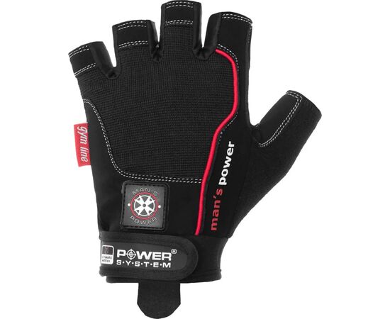 Перчатки для фитнеса Power System PS-2580 Mans Power Black L (PS-2580_L_Black), изображение 2 Перчатки для фитнеса Power System PS-2580 Mans Power Black L (PS-2580_L_Black), изображение 2