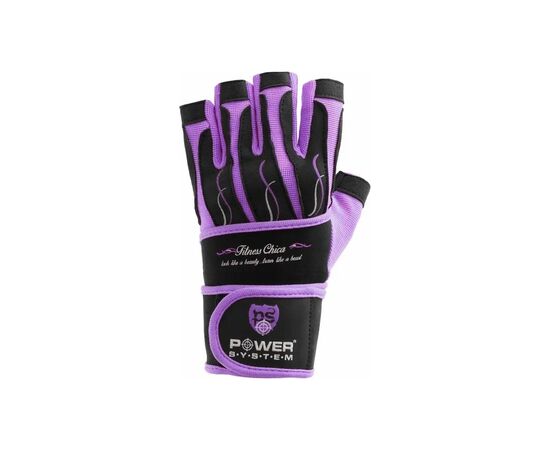 Рукавички для фітнесу Power System PS-2710 Fitness Chica Purple XS (PS-2710_XS_Purple), зображення 2