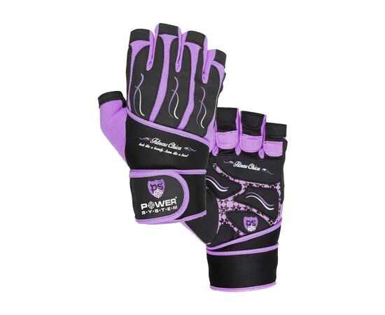 Рукавички для фітнесу Power System PS-2710 Fitness Chica Purple XS (PS-2710_XS_Purple), зображення 5