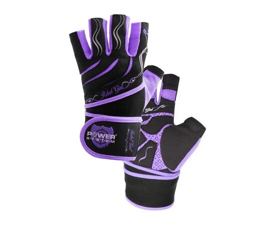 Перчатки для фитнеса Power System PS-2720 Rebel Girl Purple XS (PS-2720_XS_Purple), изображение 4 Перчатки для фитнеса Power System PS-2720 Rebel Girl Purple XS (PS-2720_XS_Purple), изображение 4