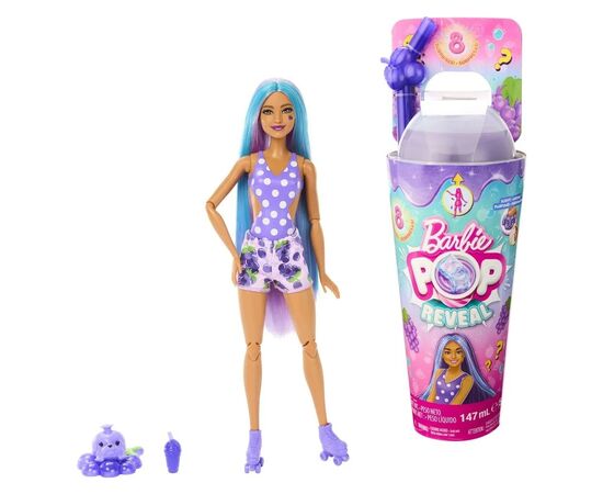 Кукла Barbie Pop Reveal серии Сочные фрукты – виноградная содовая (HNW44)