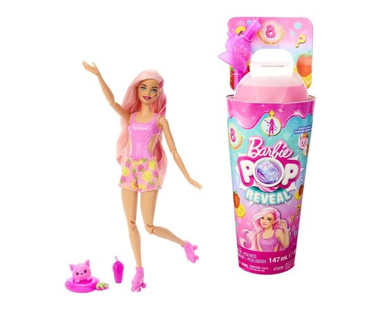 Кукла Barbie Pop Reveal серии Сочные фрукты – клубничный лимонад (HNW41)