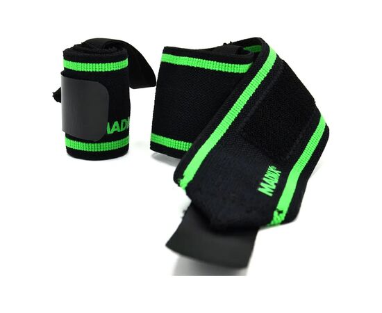 Бинт для спорта MadMax MFA-298 Wrist Wraps 18" Black/Green (MFA-298-U), изображение 2 Бинт для спорта MadMax MFA-298 Wrist Wraps 18" Black/Green (MFA-298-U), изображение 2