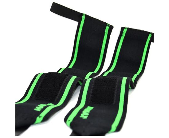 Бинт для спорта MadMax MFA-298 Wrist Wraps 18" Black/Green (MFA-298-U), изображение 6 Бинт для спорта MadMax MFA-298 Wrist Wraps 18" Black/Green (MFA-298-U), изображение 6
