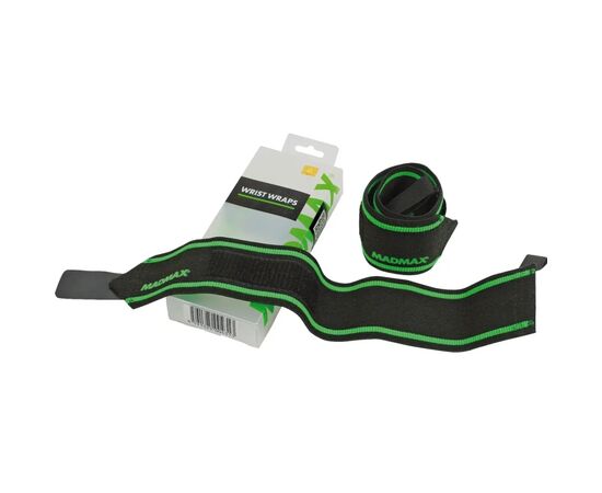 Бинт для спорта MadMax MFA-298 Wrist Wraps 18" Black/Green (MFA-298-U)