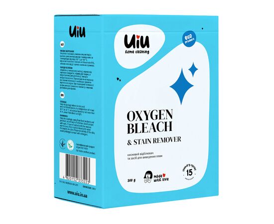 Засіб для видалення плям UIU Oxygen Bleach & Stain Remover 300 г (4820152333223)
