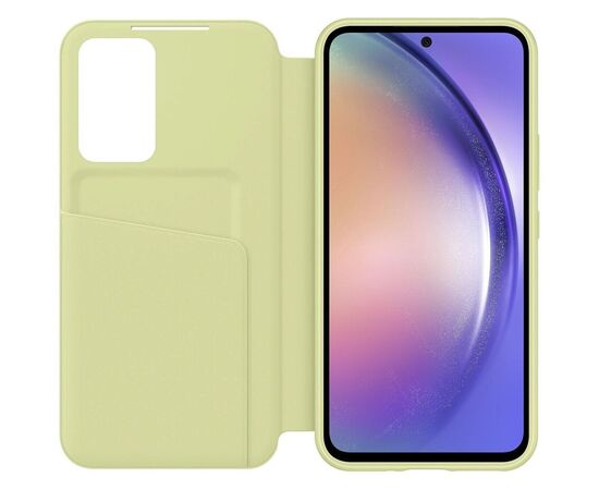 Чехол для мобильного телефона Samsung Smart View Wallet Case Galaxy A54 (A546) Lime (EF-ZA546CGEGRU), изображение 4 Чехол для мобильного телефона Samsung Smart View Wallet Case Galaxy A54 (A546) Lime (EF-ZA546CGEGRU), изображение 4