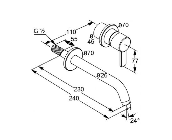 Смеситель KLUDI ZENTA (382450575), изображение 2 Смеситель KLUDI ZENTA (382450575), изображение 2